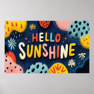 Poster Saudação animada "Olá, Sol"