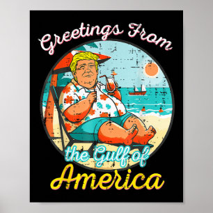 Poster Saudação Calma Do Golfo Da América Dos Eua _1