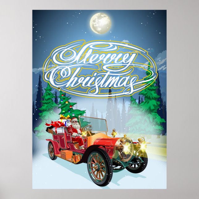 Poster Saudação do cartão de Natal (Frente)