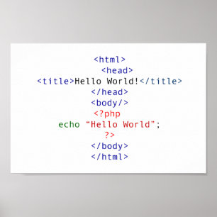 Pôster Saudação do Geek php