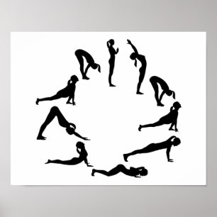 Poster Saudação do sol da ioga
