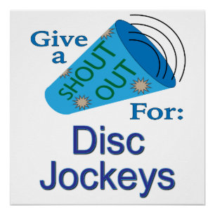 Pôster Saudação para Disc Jockeys