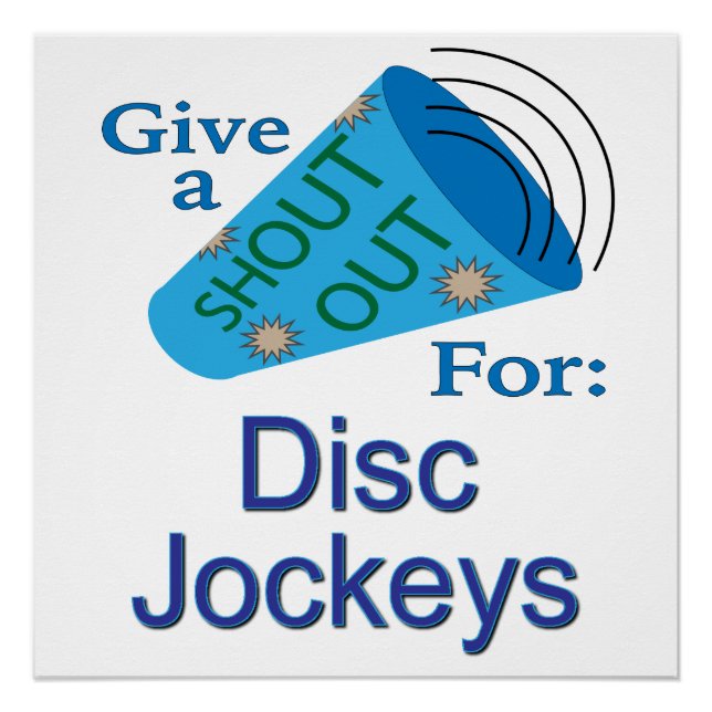 Pôster Saudação para Disc Jockeys (Frente)