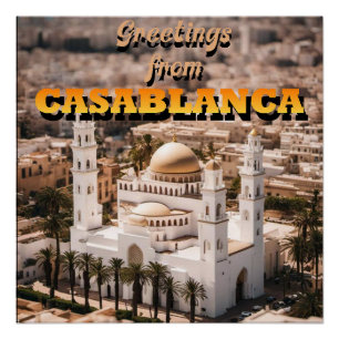 Pôster Saudações de CASABLANCA