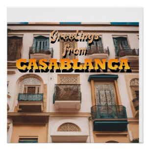 Pôster Saudações de CASABLANCA