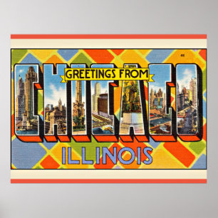 Poster Saudações de Illinois