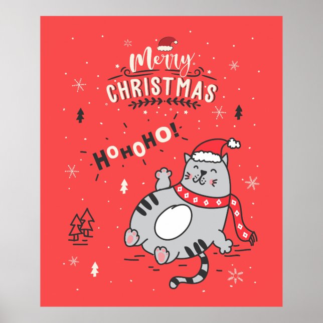 Poster Saudações de Natal bonitas e Engraçadas (Frente)