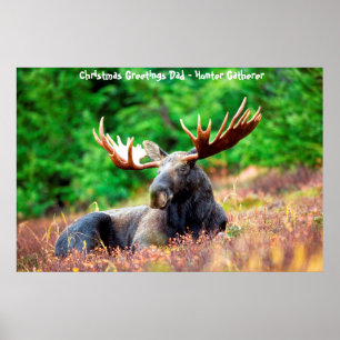 Poster Saudações de Natal Pai Caçador Coletor