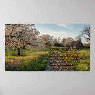 Poster Saudações de Primavera