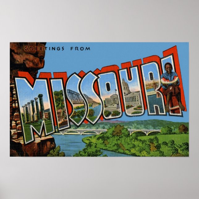 Poster Saudações do Missouri (Frente)