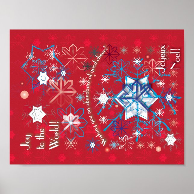 Poster Saudações Snowflake I (Frente)
