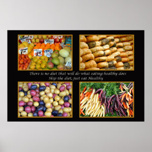 Poster saudável comer