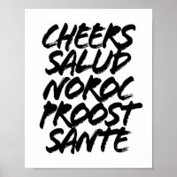 Saúde aos Bonés Salud Noroc Proost Sante Grunge