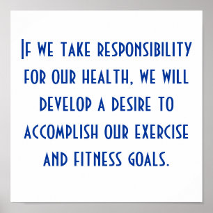 Poster Saúde e motivação do exercício