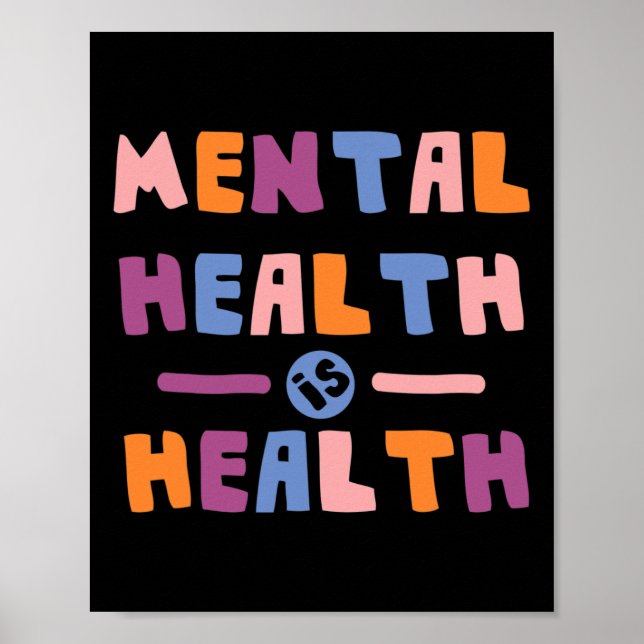 Poster Saúde é saúde nacional conhecimento mensal positiv (Frente)