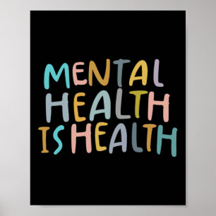 Poster Saúde É Sensibilização Para A Saúde Mental
