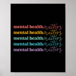 Poster Saúde Mental Consciência Saúde Mental Consciência