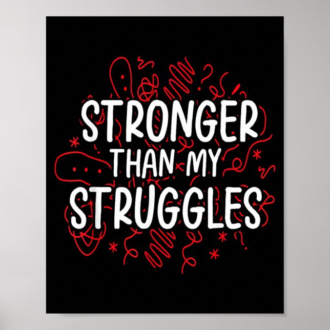 Poster Saúde Mental Depressão Positividade Ansiedade (Frente)
