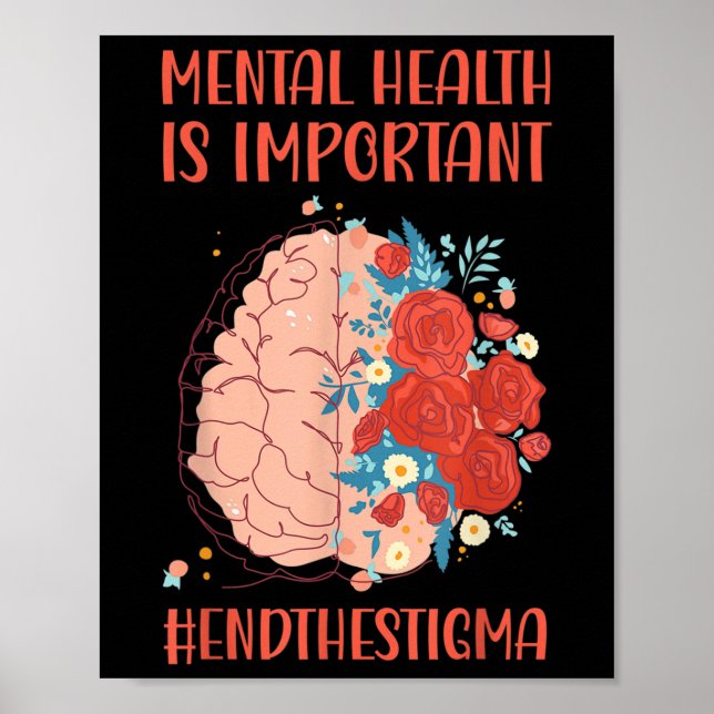 Poster Saúde Mental Fim Importante Estigma Saúde Mental A (Frente)