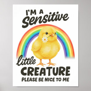 Poster Saúde Mental Frango Ansiedade Eu Sou Uma Pequena S