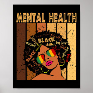 Poster Saúde Mental História Negra Afro-Americana
