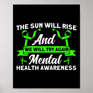 Poster Saúde Mental O Sol Irá Aumentar A Saúde Mental Em