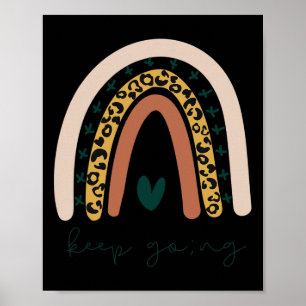 Poster Saúde Mental Ponto e Vírgula Continue Indo Boho Mo