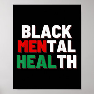 Poster Saúde Mental Preta S