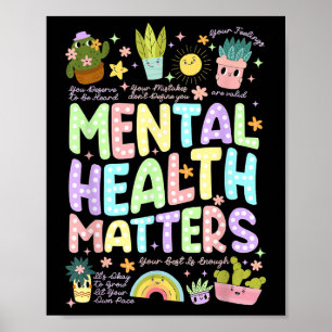 Poster Saúde Mental S Consciência da Saúde Mental Mês