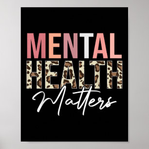 Poster Saúde Mental S. Leopard Saúde Mental Humana Awaren