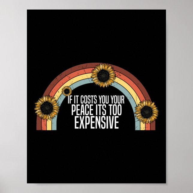 Poster Saúde Mental Se Te Custa A Sua Paz É Também (Frente)