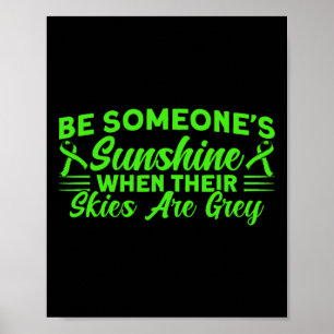 Poster Saúde mental seja saúde mental sunshine de alguém