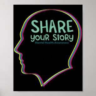 Poster Saúde Mental Sensibilização Depressão Suicídio Pre