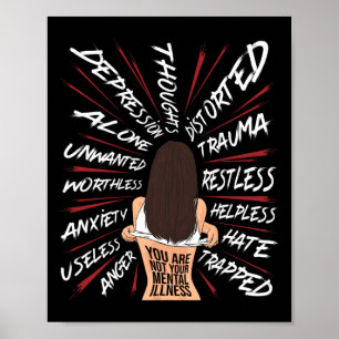 Poster Saúde Mental Suicídio Sensibilização Depressão Upl