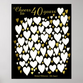 Poster Saúde Para 40 Anos - aniversário de 40 anos
