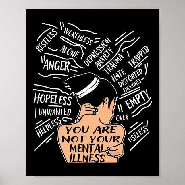 Poster Saúde Para As Mulheres Você Não É Sua Doença Menta (Frente)