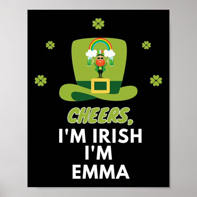 Poster Saúde Sou Irlandês Sou Emma (Frente)