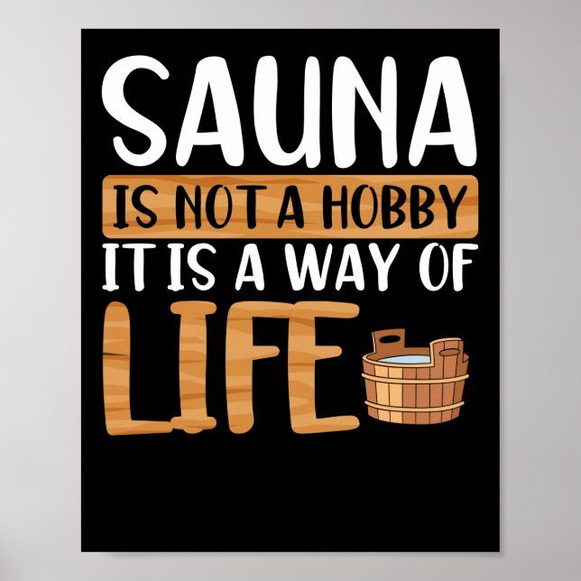 Poster Sauna não é um passatempo (Frente)