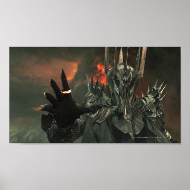 Poster Sauron com a Mão (Frente)