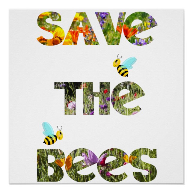 Pôster Sauvez les abeilles (anglais) (Frente)