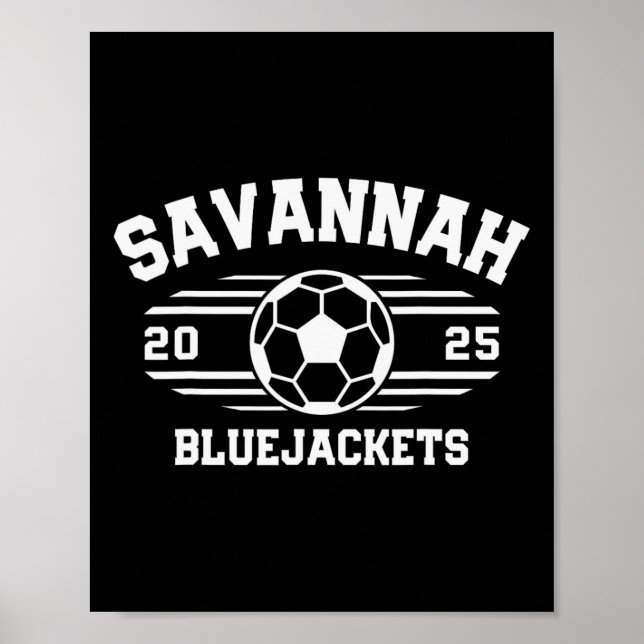 Poster Savannah Bluejackets Futebol Byll 2025 Hs  (Frente)