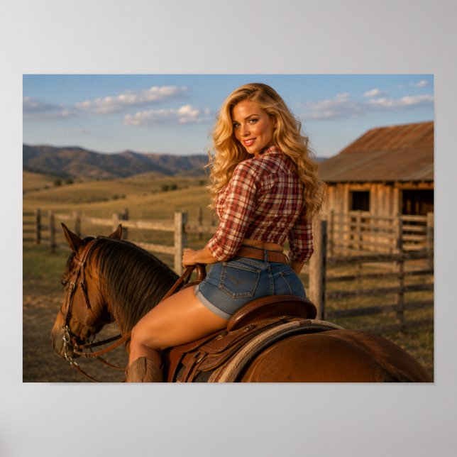 Poster Savannah Cole - Cavalgando (Frente)