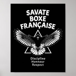 Poster Savate Boxe Francês Águia