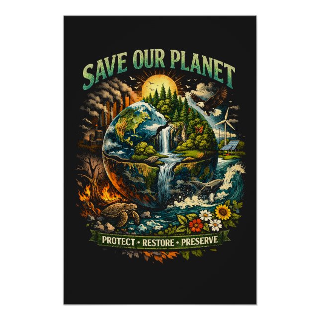 Pôster Save Our Planet (Frente)