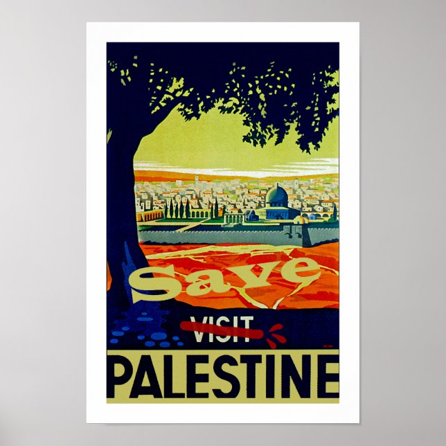 Poster Save Palestine (Frente)