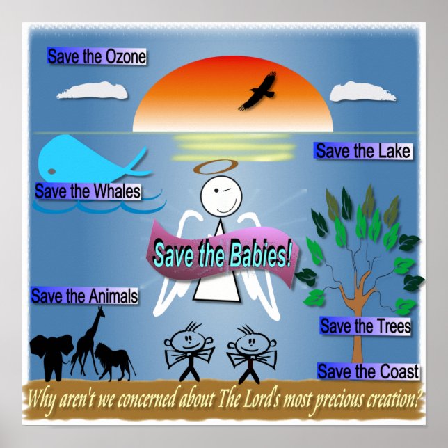 Pôster Save the Babies! (Frente)