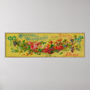 Pôster Savon Superfins Soap LabelParis, França