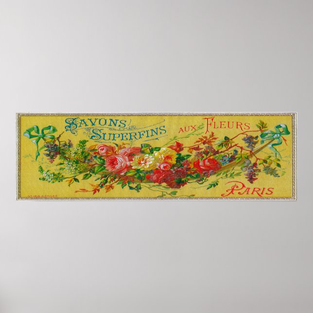 Pôster Savon Superfins Soap LabelParis, França (Frente)