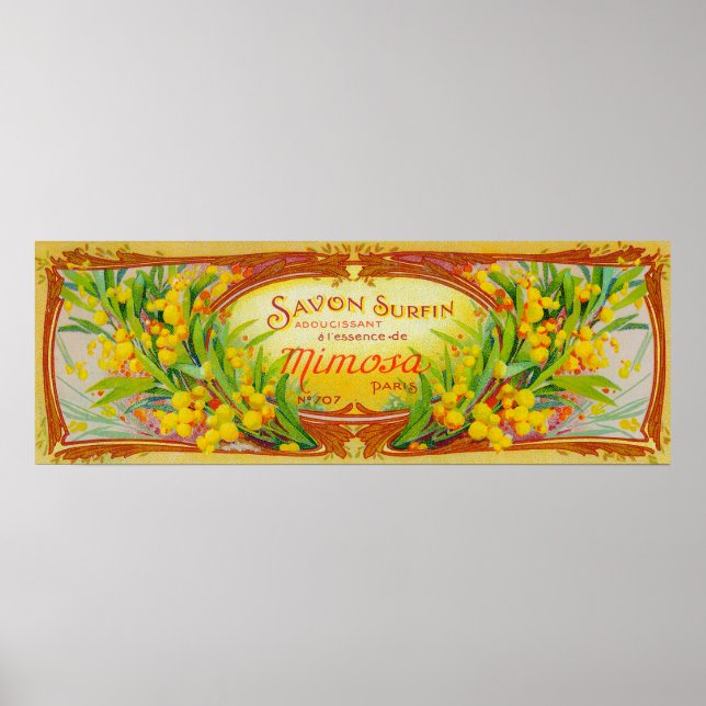 Pôster Savon Surfin Soap LabelParis, França (Frente)