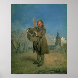 Pôster Savoyard com uma marmota, 1715-16